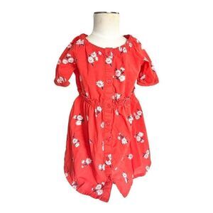 Baby Girls Old Navy Spring Daisy Floral Button Down Dress - Sz 2T